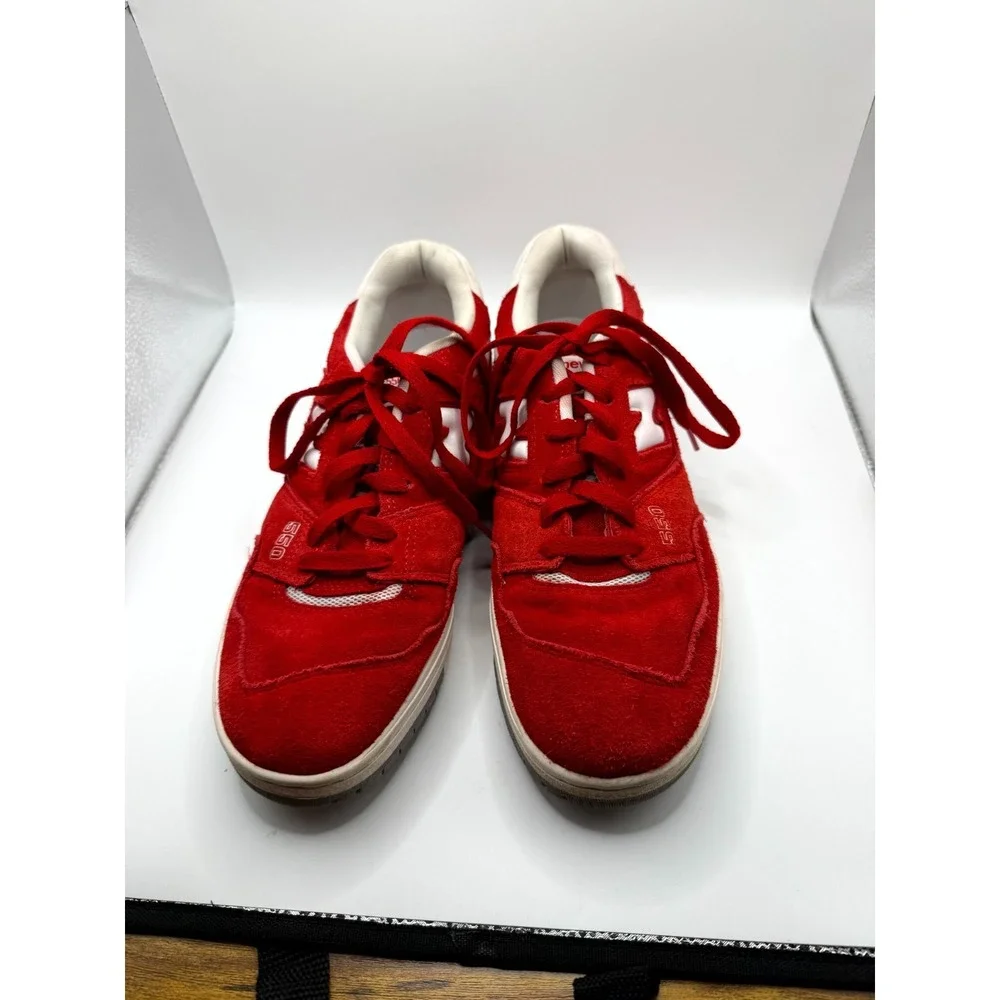 New Balance 550 Suede Pack BB550VND Mens 8.5 Sneaker Team Red Lace Up Shoes